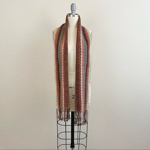 Alpaca Knit Colorful Scarf